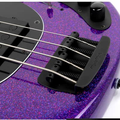 Ernie Ball Music Man StingRay 4 "DarkRay II", NEW COLOR Plasma Purple / Ebony image 5
