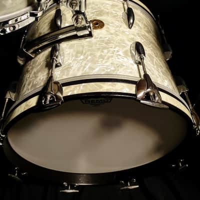 Gretsch Round Badge Jazz Kit Vintage 60s 16"x12" bass drum! image 16