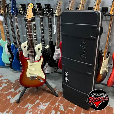 Fender   American Deluxe Stratocaster Sunset Metallic image 9