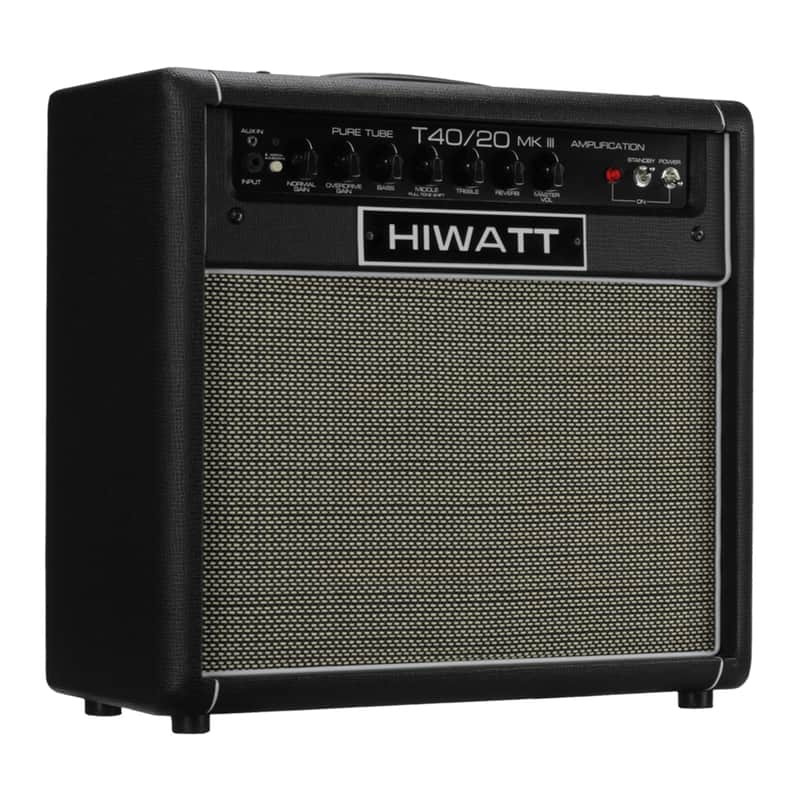 Hiwatt T-Series TB40/20 40/20-Watt 1x12 Tube Combo Amplifier - Black - Open Box image 1