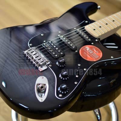 Fender Squier Affinity Series Stratocaster FMT HSS Black Burst Electric Guitar image 8