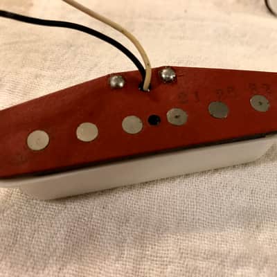 1982 Fender Red Bobbin 57/62 Stratocaster Pickup Set Vintage image 6