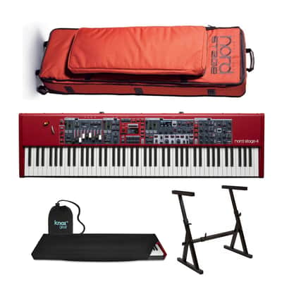 Nord Stage 4 88 88-Key Fully-Weighted Keyboard with Nord GB88 Soft Case & Stand