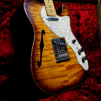 Fender American Thinline Select Telecaster  2013  Violin Burst image 4