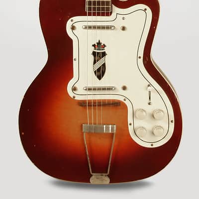 Kay Silvertone Thin Twin Model 1369L 1957 Sunburst Lacquer image 3