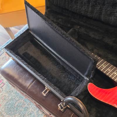 1986 PRS Custom 24 - Birds, Flame Top, Cherry Burst - w/ Case image 24