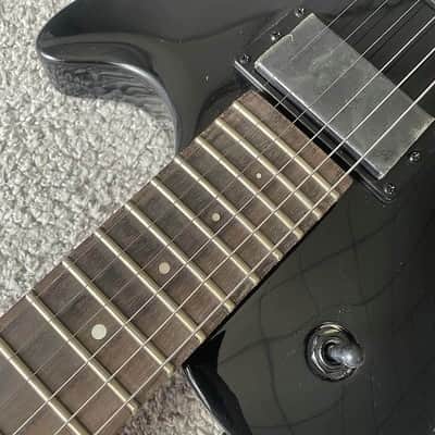 LAG Black Single Cut Electric Guitar, Mahogany Body and Neck, Rosewood Fingerboard, HH Closed Humbucker Pickups image 8