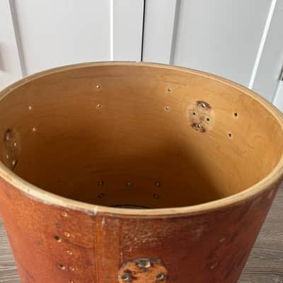 Ludwig 1970s 80s Era 6 Ply 16x16 Floor Tom Shell Project Shell image 11