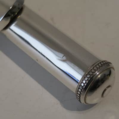 Yamaha YFL-581 Open Hole In-Line G, Solid Silver Flute image 10