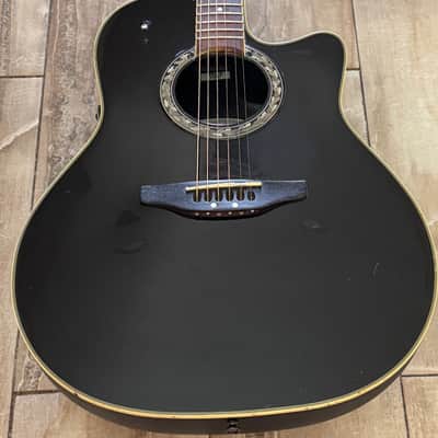 Applause by Ovation AE227 Black Acoustic Electric Guitar OP10 Preamp image 15