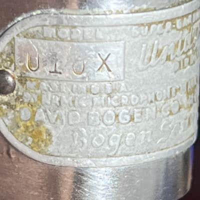 Rare 1940's Bogen "Fatboy" Model U10X Dynamic Microphone, 100% original, working image 8