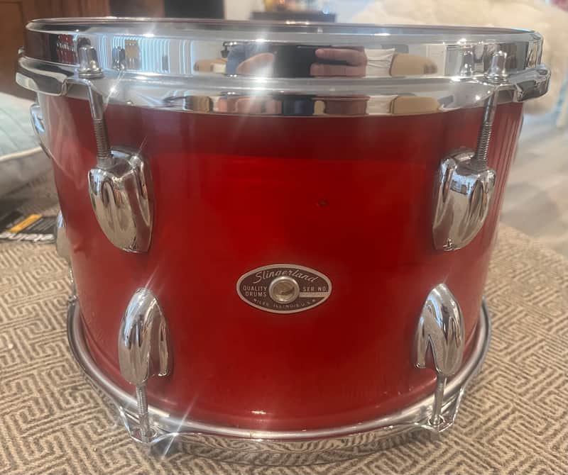 Slingerland 12” tom 70s - Violin Red image 1