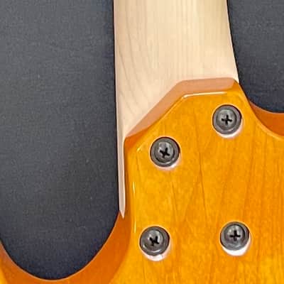 Cort Jeff Berlin Series Rithimic NAT Spalted Maple/Padouk Top 4-String Bass 2010s - Natural image 7