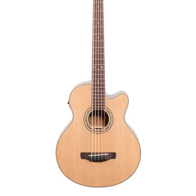 Ibanez AEB105E Acoustic Electric Bass Natural High Gloss image 2