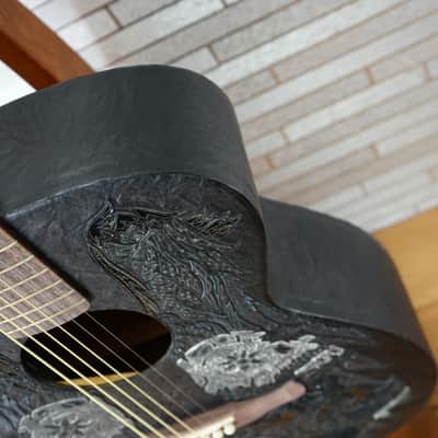 Fender Kangaroo and Alligator Leather Triple O Custom Shop Acoustic Guitar 2014 - Tony Murga Boots image 8
