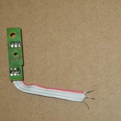 very lightly used genuine BOSS LED (has white bulb that lights RED) from BF-3 Flanger (NO pedal included) on very small green rectangle shape circuit board with three wire ribbon (genuine Boss item)  2000s to 2020s (specifically from 2018) image 20