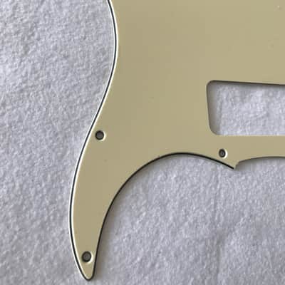 For Fender Stratocaster Strat P90 2 Pickup Guitar Pickguard,3 Ply Vintage Yellow image 2
