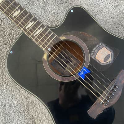 Black Knight 41 Inch Acoustic Guitar, Spruce Top Body, Mahogany Neck, Rosewood Fingerboard image 6