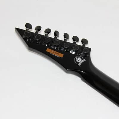 B.C. Rich VLE7BK Villain Escape 7 Black 7-String Electric Guitar