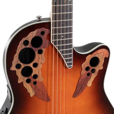 Ovation CE48-1 Celebrity Elite Super Shallow Guitar, Sunburst - Minor Damage image 7