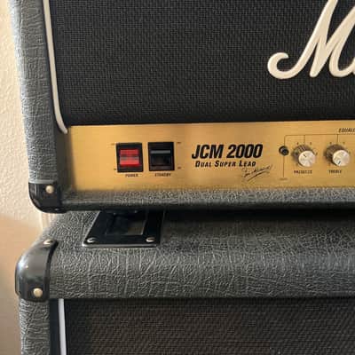 Marshall JCM 2000 DSL 50 Dual Super Lead 2-Channel 50-Watt Guitar Amp Head 2000s - Black image 6