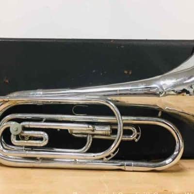 Olds Ultratone Baritone Bugle Nickel Plated image 1