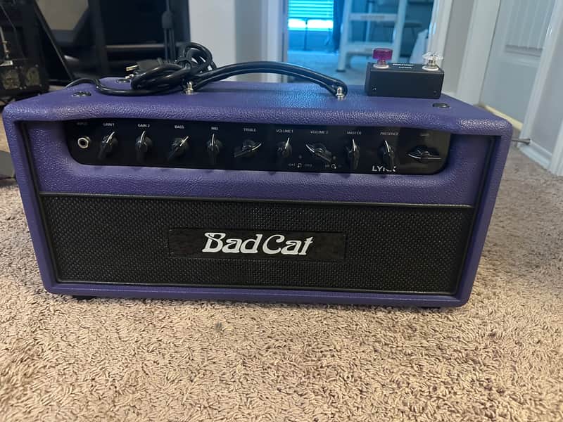 Bad Cat Bad Cat Lynx 50W Tube Head (Model BCP-2206) - Custom Amethyst Finish image 1
