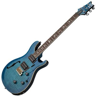 Paul Reed Smith SE Custom 24 Semi-Hollow Piezo Electric Guitar - Lake Blue image 3