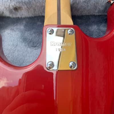 Kramer (MusicYo) 1984 Custom 2005 Red and White Checkerboard image 5