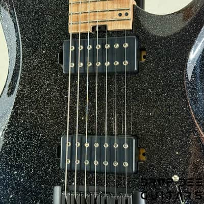 Balaguer USA Series Seraph Modern 7 Baritone 7-String Electric Guitar w/ Case (924) - Gloss Metallic Black image 6