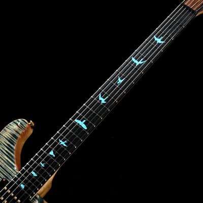 Paul Reed Smith Private Stock #5339 Custom 24 Korina Faded Indigo [215297] (07/10) image 10