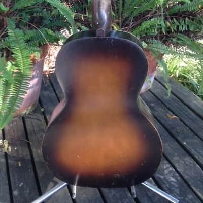 Collegiate Santacilla Parlor Guitar 1920's-1930's image 8