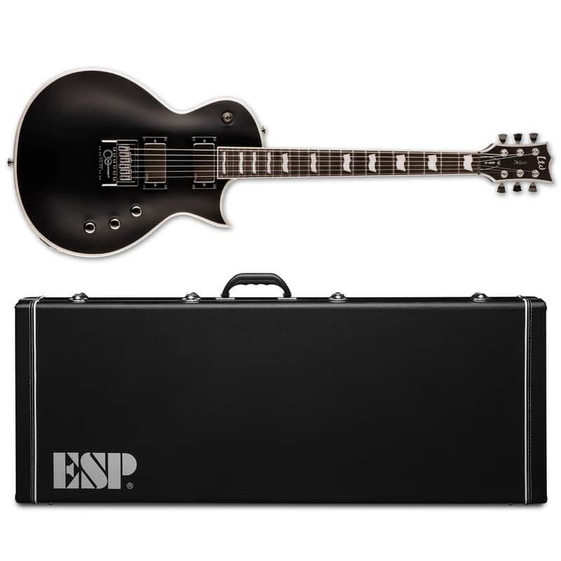 ESP LTD EC-1000 Evertune BB Bold Binding Black Satin Electric Guitar + Hard Case EC1000 - Korea image 1