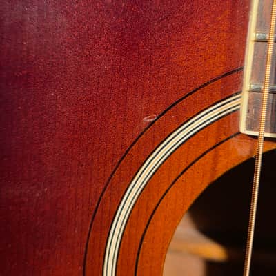 Vintage 1960s Harmony H1260 Sovereign Refinished Sunburst - Neck Set $ Repaired Cracks image 8