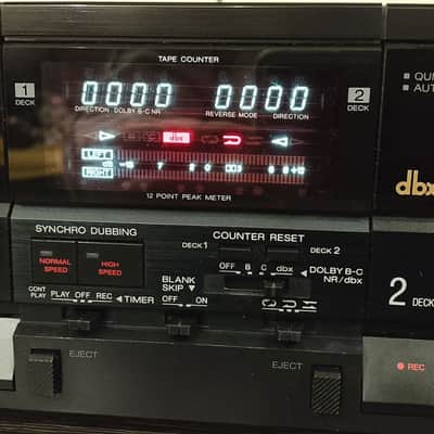 AIWA AD-WX808 Rare Vintage Dual Cassette Deck dbx Dolby HX Pro Warranty image 9