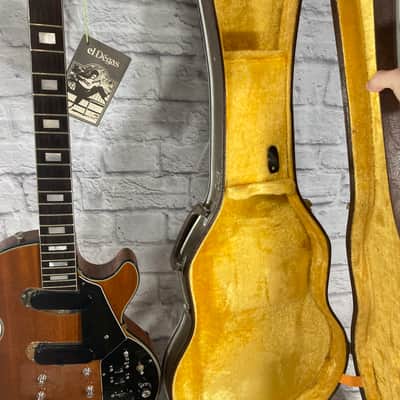 Vintage 70s El Degas Recording MIJ Walnut Electric Guitar project AS-IS image 3