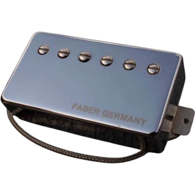 Faber PUPCG-NNG Faber Pickup Concerto grosso -Neck- Classic '59 PAF -hand wound- Germany, Cover nickel plated image 1