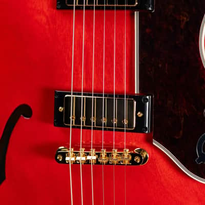 Epiphone Masterbilt Gem Archer Sheraton Electric Guitar - Cherry Red with Hardshell Case image 9