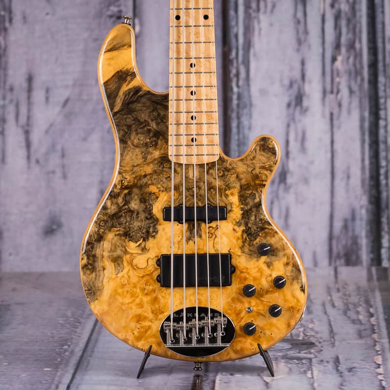 Used 2008 Lakland 55-94 Deluxe Buckeye Burl, Natural image 1