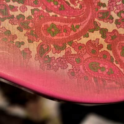 Pink Paisley Tele Body, Aged, Nitro , Alder image 8