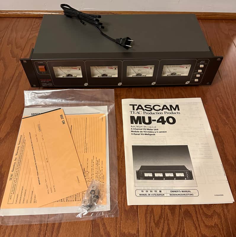 TASCAM MU-40 VU Meter Unit (1983) - Rare, New In Box image 1