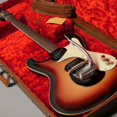 Mosrite Joe Maphis 1959 sunburst; rare set-neck, side-jack, bound body, very early model image 2