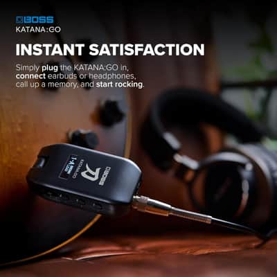 Boss KATANA:GO Personal Headphone Amplifier + Carry Pouch Bundle image 6