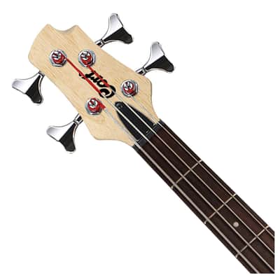 Cort Action PJ 4-String Bass Guitar - Open Pore Walnut image 4