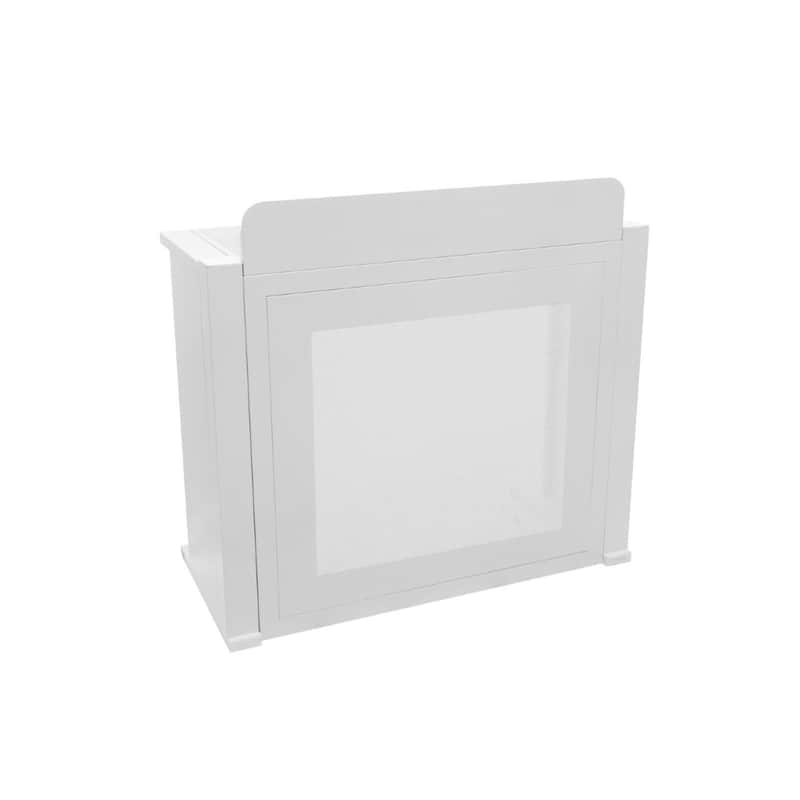 Omnitronic BOOZ Event Stand Weiss DJ-Tisch - Vinyl Storage image 1