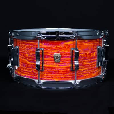 Ludwig 14" x 6.5" Classic Maple Snare Drum, Mod Orange image 1
