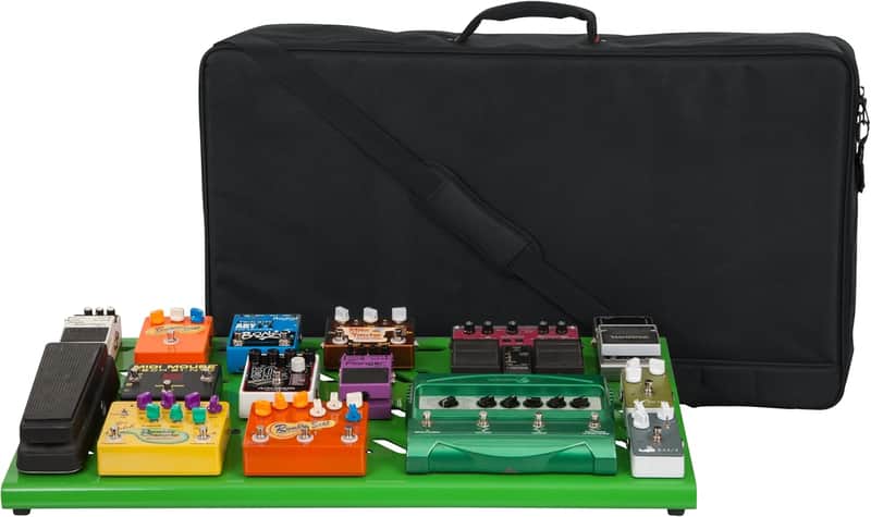 Gator Electric Guitar Multi Effects Pedalboard Pedal Board - Green image 1