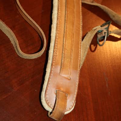 vintage Leather Guitar Strap 50'/60's - Brown image 3