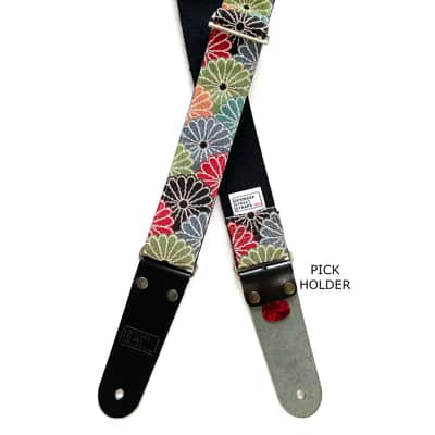 Denmark Street Straps Deluxe Guitar Strap - In Bloom image 4
