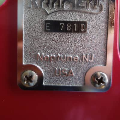 Left-handed Kramer Pacer Custom 1987 Flip Top Red image 7
